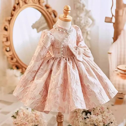 Chinese Style Girls Fashion Dress Formal Elegant Costumes Birthday Banquet Gown - Picture 7 of 19