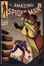 AMAZING SPIDER-MAN #67 6.0 // 1ST APP OF RANDY ROBERTSON MARVEL COMICS 1968