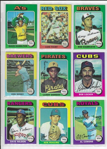 1975 Topps Baseball Cards Singles #401 to #500 - Picture 54 of 137