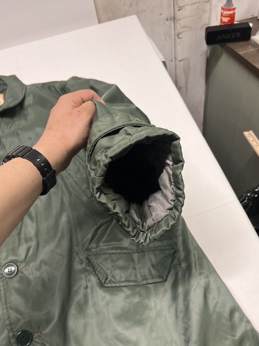 Vtg 60s Monterey Club Sportswear Size 48 Jacket Quilt Lined Green Hunting Parka - Picture 12 of 14