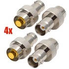 4Pcs BNC Female Antenna Adapter for ICOM Radio AD-98FSC IC-F12 IC-M21 M32 M2A