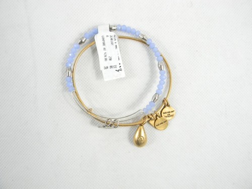 Alex and Ani Marina Nautical light blue color Beaded Bangle Bracelet new tags - Picture 3 of 3