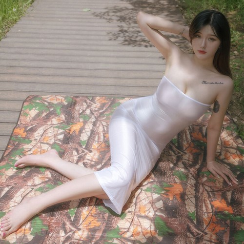 Halbröhrchenölkleid Für Frauen Durch Das Body Spitzenkleid Aufzusehen ▽ - Picture 10 of 18