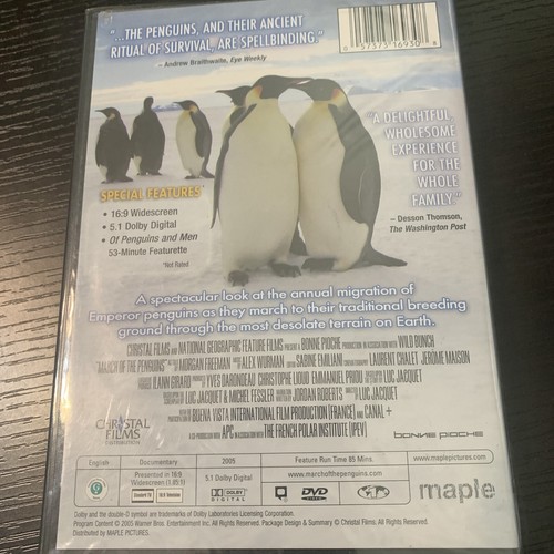 March of the Penguins (DVD, Widescreen, 2005) NEW Authentic US Release - Picture 2 of 7