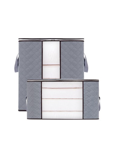 2 Stück Vlies Aufbewahrungsbox für Kleidung Bettwäsche Aufbewahrung Kleidung Aufbewahrungsboxen - Bild 9 von 29