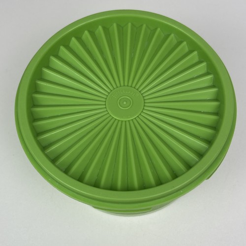 Tupperware Limette Apfelgrün Kanister mit Deckel Schüssel Aufbewahrung #1297-14 Vintage - Bild 7 von 15