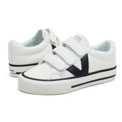 Toddler Sneaker Victoria Tribu Adjustable Hook and Loop Faux Leather Sneakers - Picture 8 of 13