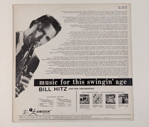 Music for this Swingin Age - Bill Hitz - Vinyl LP - 1957 - Decca - DL 8392 - Picture 2 of 5