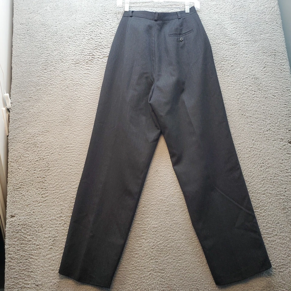 David N. Ankle Pants Womens Size 10 Black Regular Fit Straight Leg Pleated Front - Image 2 of 4