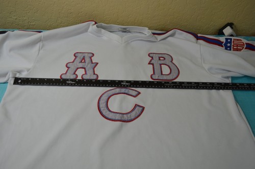 Maglia da baseball vintage NLBM Negro League uomo 3XL Atlanta nera crackers # 1 - Foto 22 di 23