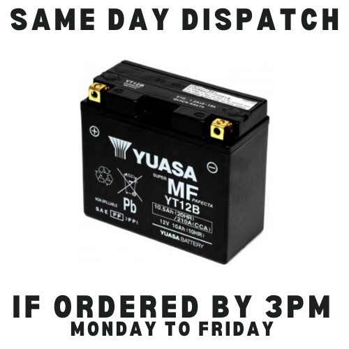 Yuasa Battery Kawasaki ZX10R Ninja 2004 - 2009 2010 YT12B Sealed