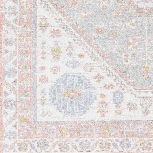 Area Rugs Maize Traditional Blush Washable Area Rug - 第 4/12 張圖片