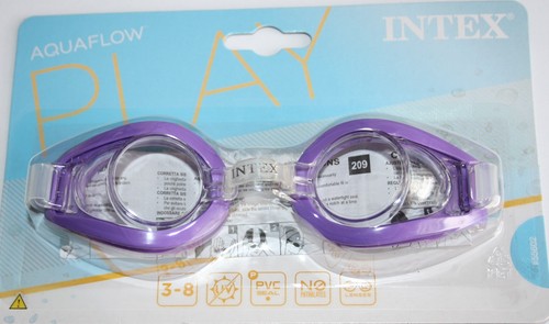 Occhialini da nuoto/cloro per bambini Intex Aquaflow 3 colori a scelta NUOVI - Foto 3 di 7