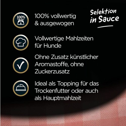 Cesar Feines im Frischebeutel Favoriten in Sauce 96 x100g Hundefutter Nassfutter - Bild 4 von 4