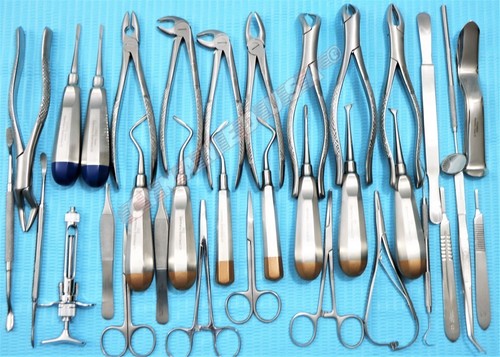 GERMAN 74 PC ORAL DENTAL SURGERY EXTRACTING ELEVATORS FORCEPS INSTRUMENT KIT SET - Picture 2 of 5