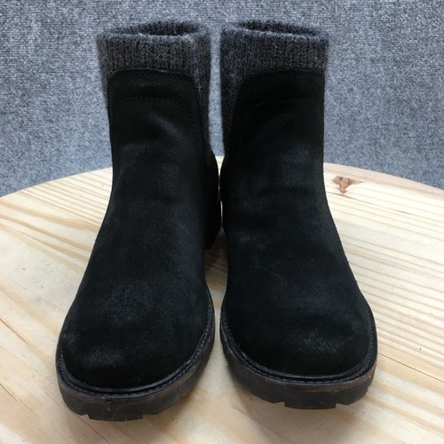 LL Bean Boots Womens 8 M East Point Casual Pull On Chelsea Ankle Bootie Black - Picture 4 of 16