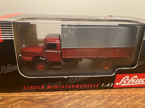 1:43 SCHUCO 1950 KRUPP TITAN TARPAULIN TRUCK RARE NIB - Picture 1 of 9