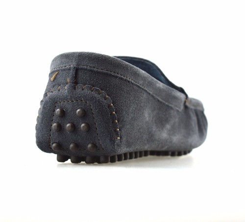 Mens New Leather Suede Slip On Casual Mocassin Designer Loafer Driving Shoe Size - Picture 26 of 28