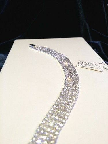Bracciale Tennis Donna SWAROVSKI ORIGINALI Argento Cristalli Zirconi Ragazza oro - Foto 4 di 11