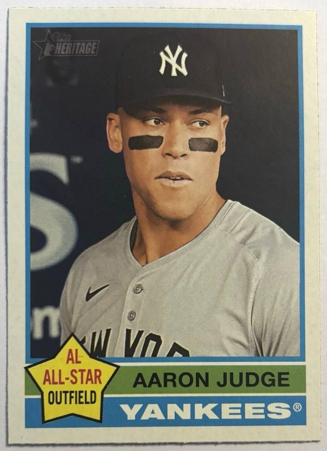 2025 Topps Heritage Aaron Judge Flipped Bat Variation #380 New York Yankees SP