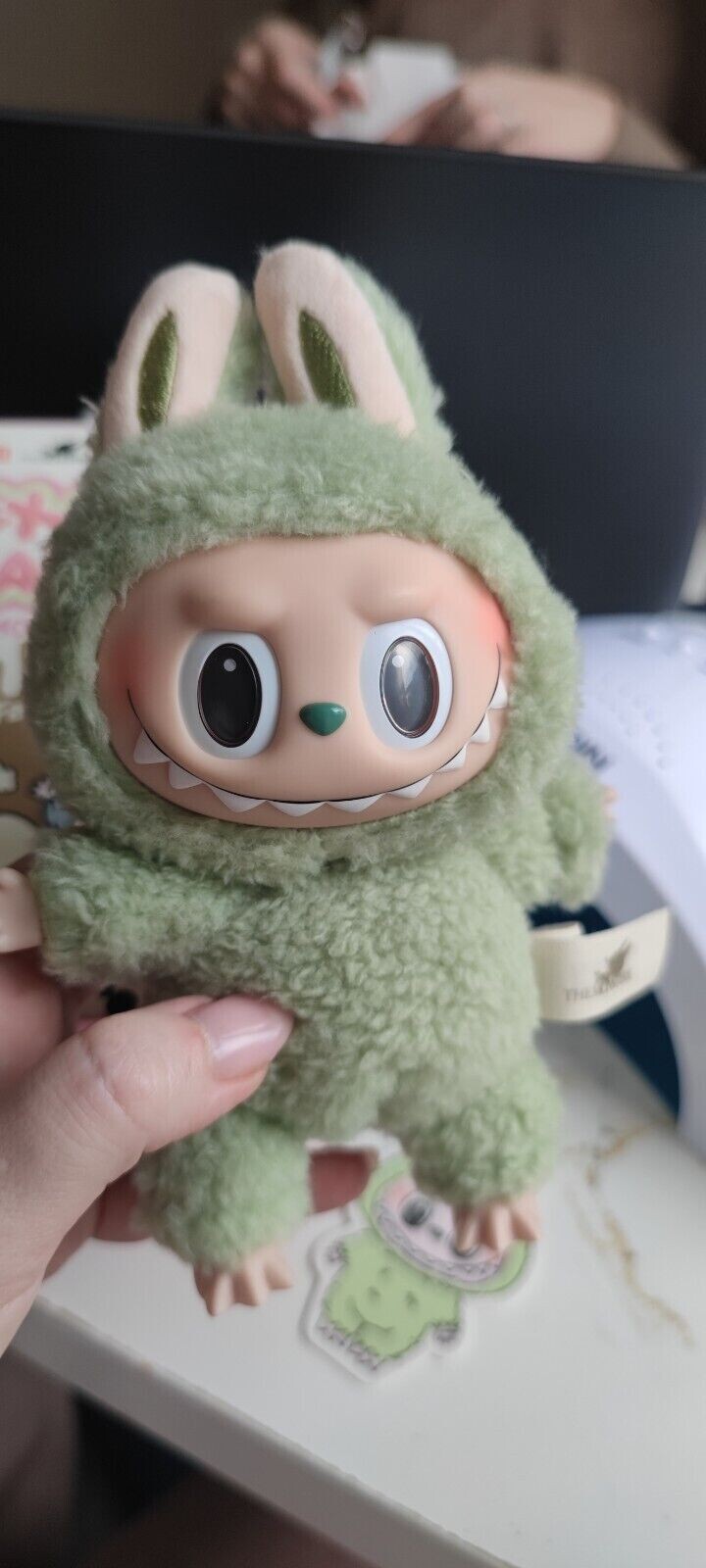 POP MART Labubu The Monsters Exciting Macaron Plush Series—Green Grape