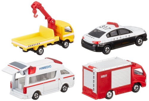 TAKARA TOMY (TAKARA TOMY) Tomica Emergency Vehicle Set 5 Mini -Car vehic - Picture 2 of 4