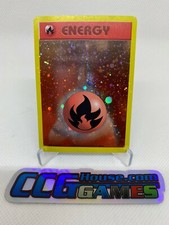 Pokemon TCG Fire Energy League Promo Holo Foil with Swirl *CCGHouse*