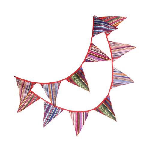 Polyester Bunting Wedding Hanging Banner Pennant Garland Triangle Flag Banner - Picture 7 of 12