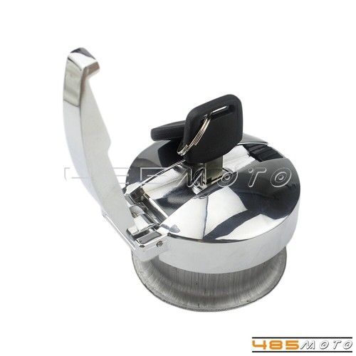 Flip-Up Gas Oil Fuel Petrol Tank Cap Cover Lock w/ Filler Neck For Honda - Bild 4 von 12