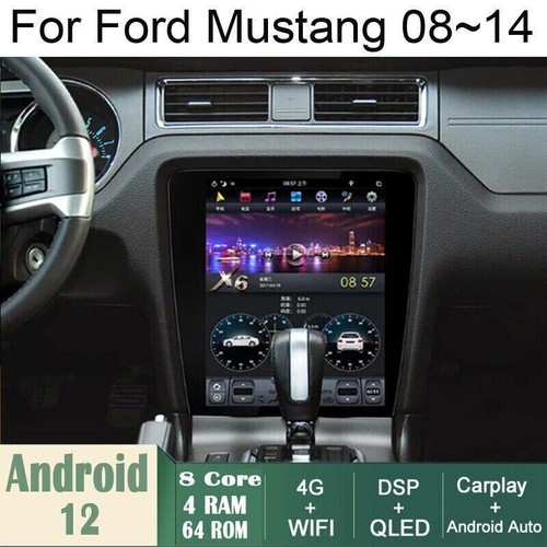 Car Android Gps Navigation Wifi 12.1" For Ford Mustang 2008~2014 Radio Carpaly - Picture 1 of 6