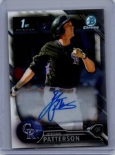 2016 Bowman Chrome #CPA-JP Jordan Patterson Prospects Autographs