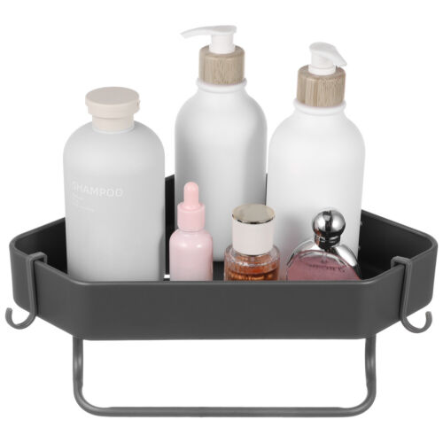 1 Set Bathroom Corner Shelf Shampoo Holder Towel Holder Shower Organizer Rack
