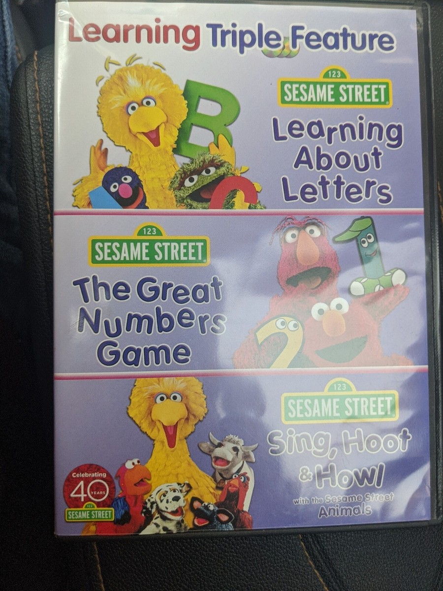 Sesame Street: Learning Triple Feature (DVD, 2010, 3-Disc
