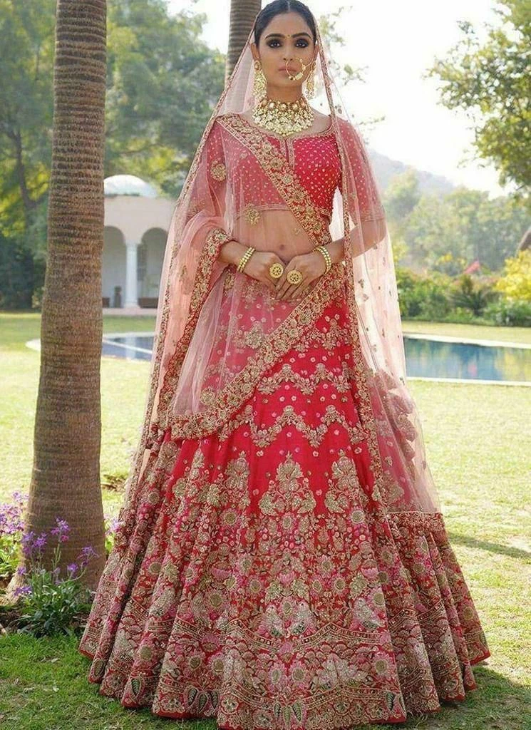 lehenga fashion design sketches of indian wedding dresses