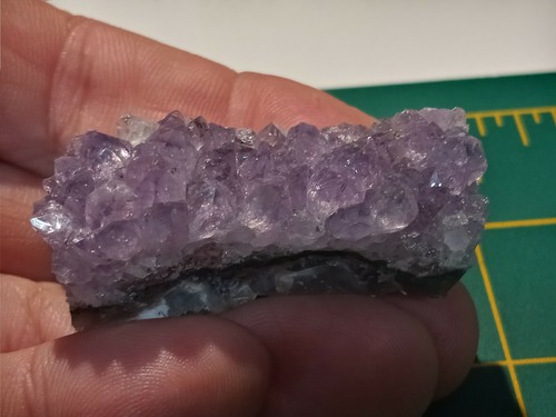2" x 1" Amethyst Cluster on Geode Matrix - Artigas, Northern Uruguay - Picture 7 of 9