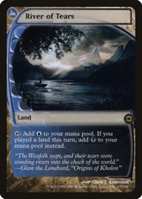 River of Tears Future Sight HEAVILY PLD Land Rare MAGIC GATHERING CARD ABUGames