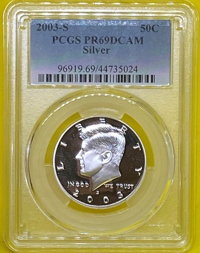 2003 S 50C Kennedy Silver Half Dollar PCGS PR69DCAM