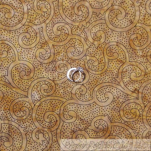 BonEful Fabric FQ Cotton Quilt Gray Brown Paisley Pink Flower Spring Bird Berry - Picture 9 of 12