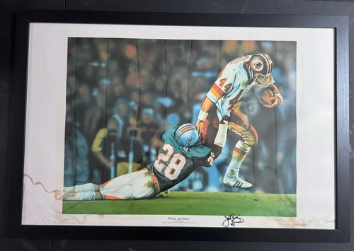 Bill Purdom Power & Glory Limited /1500 Lithograph Auto Signed John Riggins #44 - Picture 1 of 8