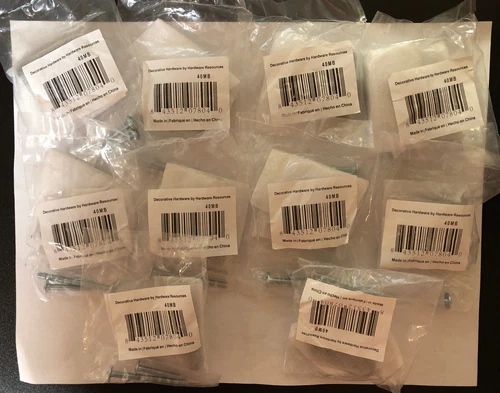 10 NEW Elements “Naples” T-Shaped Matte Black Cabinet Knobs - 1-9/16 Inches - Picture 2 of 4