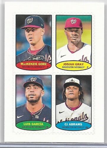 2023 Topps Heritage - Nationalals Stamps C.J. Gore/Grau/Garcia/Abrams