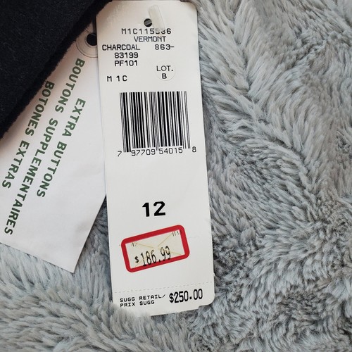 Ralph Lauren Wool Angora Rabbit Blend Blazer Womens 12 Black Lined Jacket LRL - Picture 4 of 9