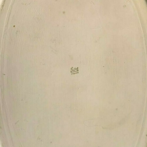 Antik GDA Frankreich Limoges handbemalt weiße Rosen Tablett Goldrand 11,5" x 8" - Bild 4 von 4