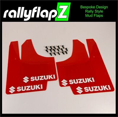 05-12 RallyflapZ SUZUKI SWIFT SPORT ZC31S 4 mm PVC Bavette Noir Logo w&r