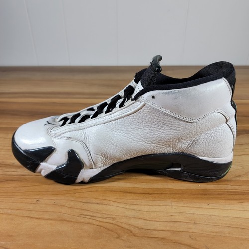 Air Jordan 14 Retro Schuhe weiß schwarz oxidiert grün 2016 Herren Größe 9,5 Mitte - Bild 5 von 16