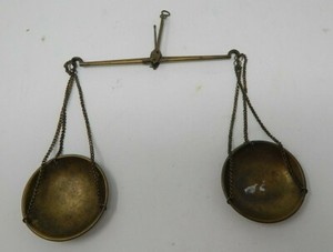 Vintage Antique Br Hanging Balance Beam Scale R19856 Ebay Vintage Antique Br Hanging Balance