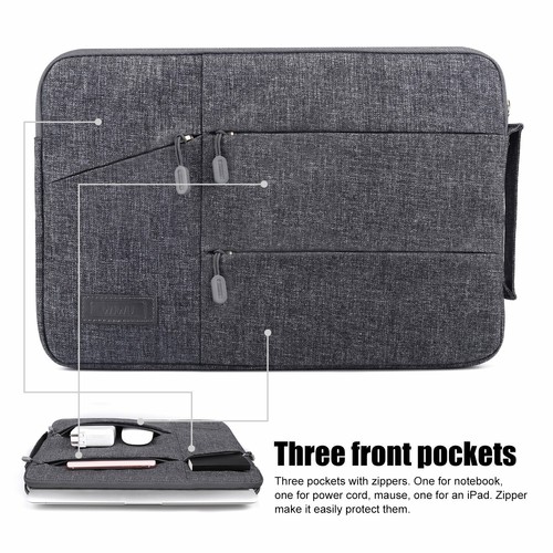 Pocket Sleeve Wasserdicht Stoßfest Laptop Tasche mit Griff 13,3/15,4/15,6 - Bild 2 von 27