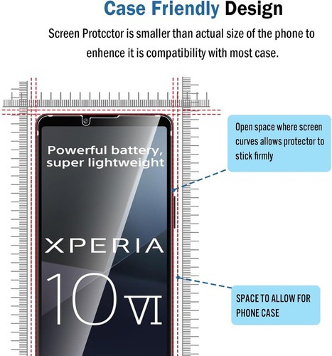 For Sony Xperia 10 VI Tempered Glass Screen Protector & Rear Camera Lens - 第 6/12 張圖片