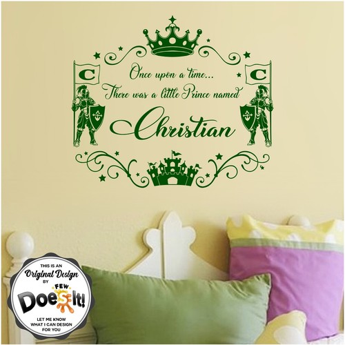 Custom Text, Kids Room Vinyl Decal, Little Prince Nursery, Wall , Art Décor 047 - Picture 6 of 9