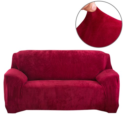 1 2 3 4 Sitzer Stretch Plüsch Dicke Sofabezüge Couch Stuhl Schonbezug - Bild 30 von 66